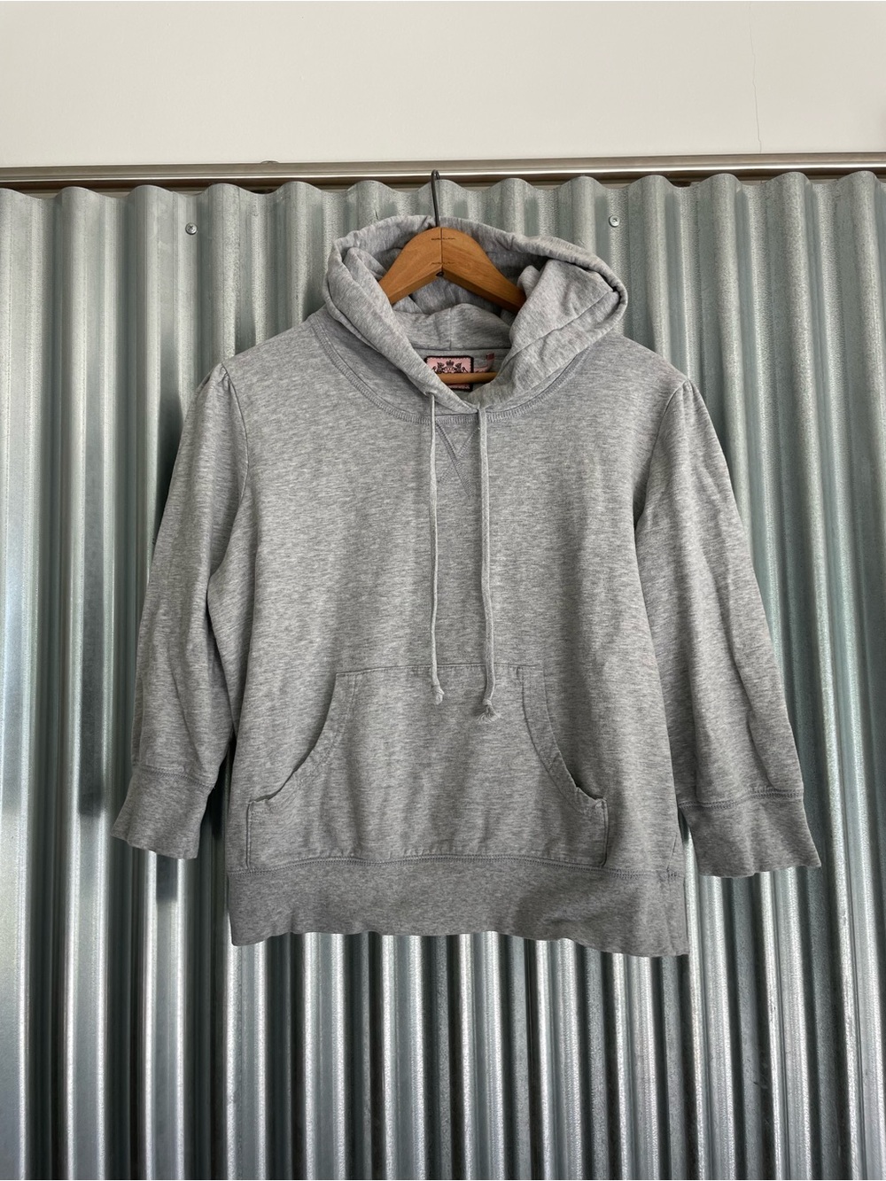 Juicy Couture Light Gray Pullover Hoodie Large but fits like M